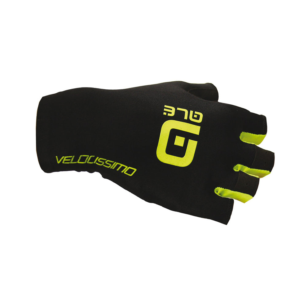 ALE Velocissimo Crono Gloves schwarz/gelb-0