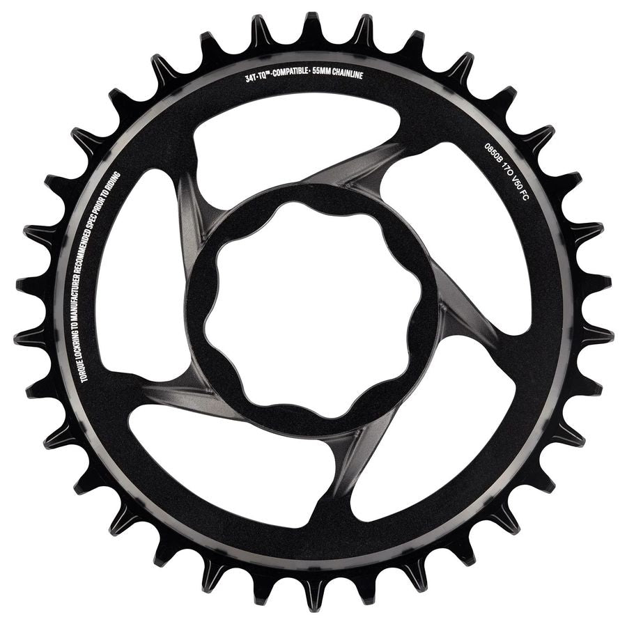 e*thirteen Kettenblatt E*Spec für TQ Direct Mount 34T. black-0