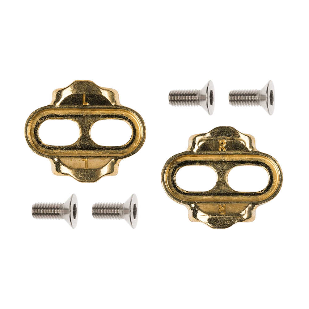 Crankbrothers Standard Release Cleat Kit 15° 6° gold-1