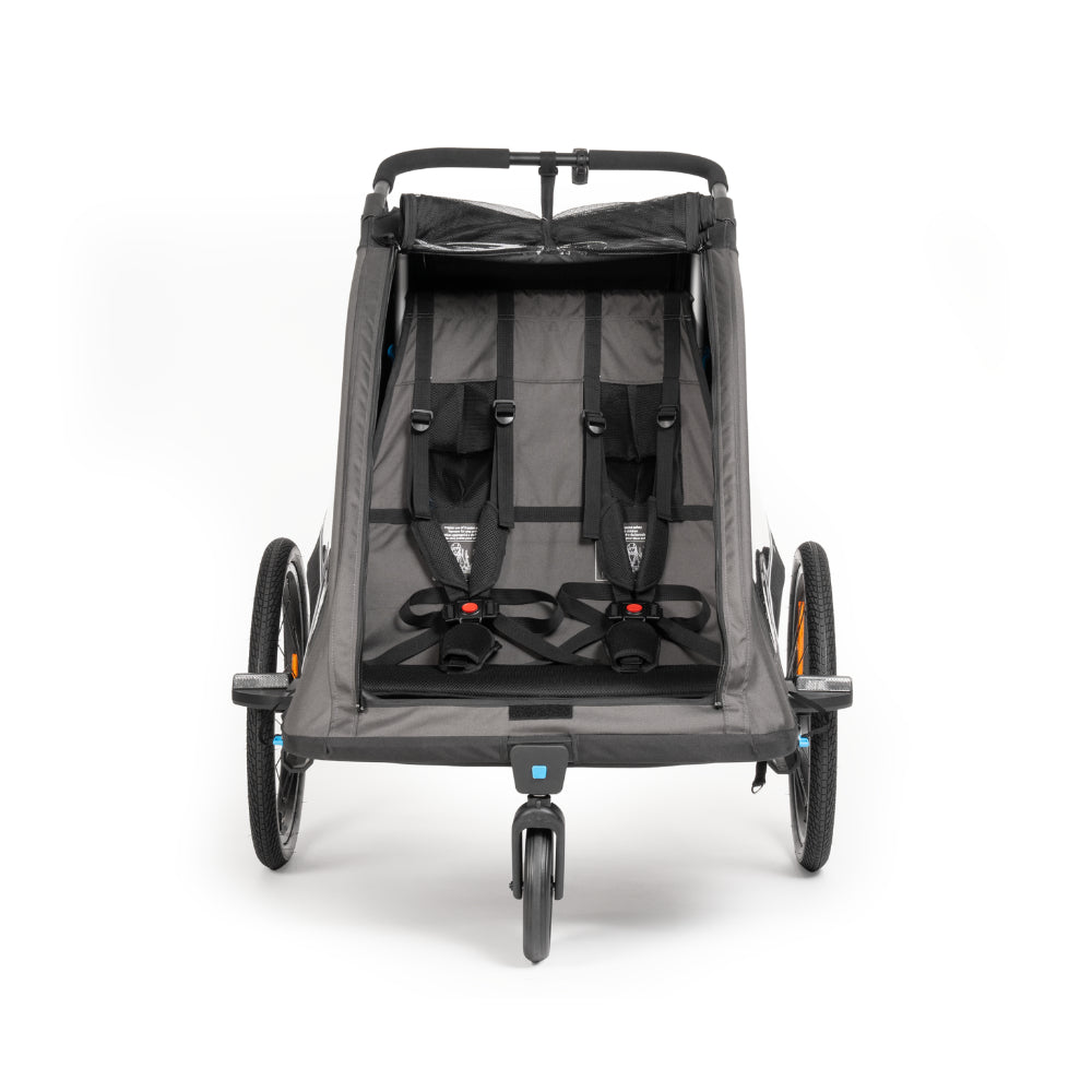 Cube Kinder Fahrradanhänger Double PURE black´n´grey-2