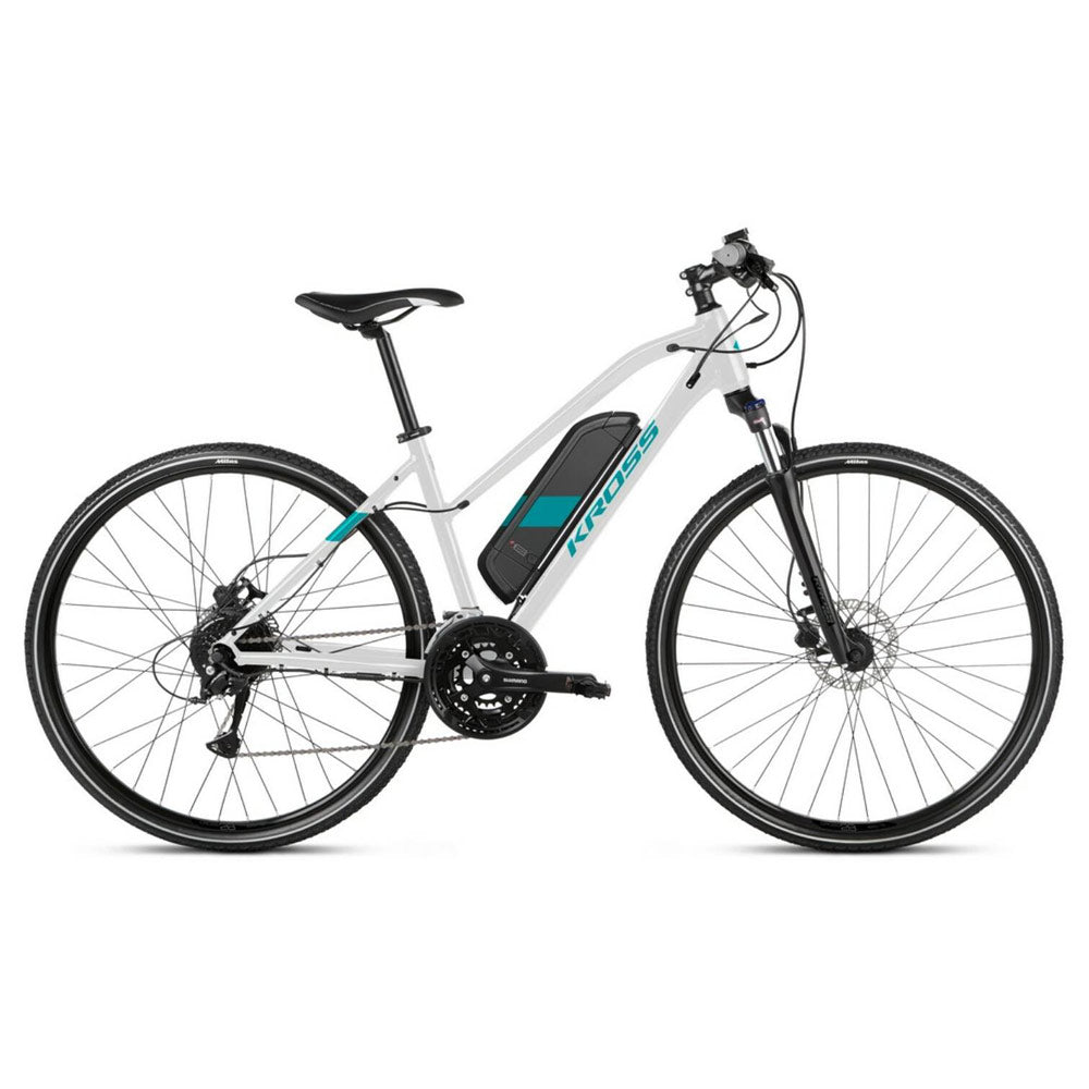 Kross Evado Hybrid 1.0 D white turquoise-0