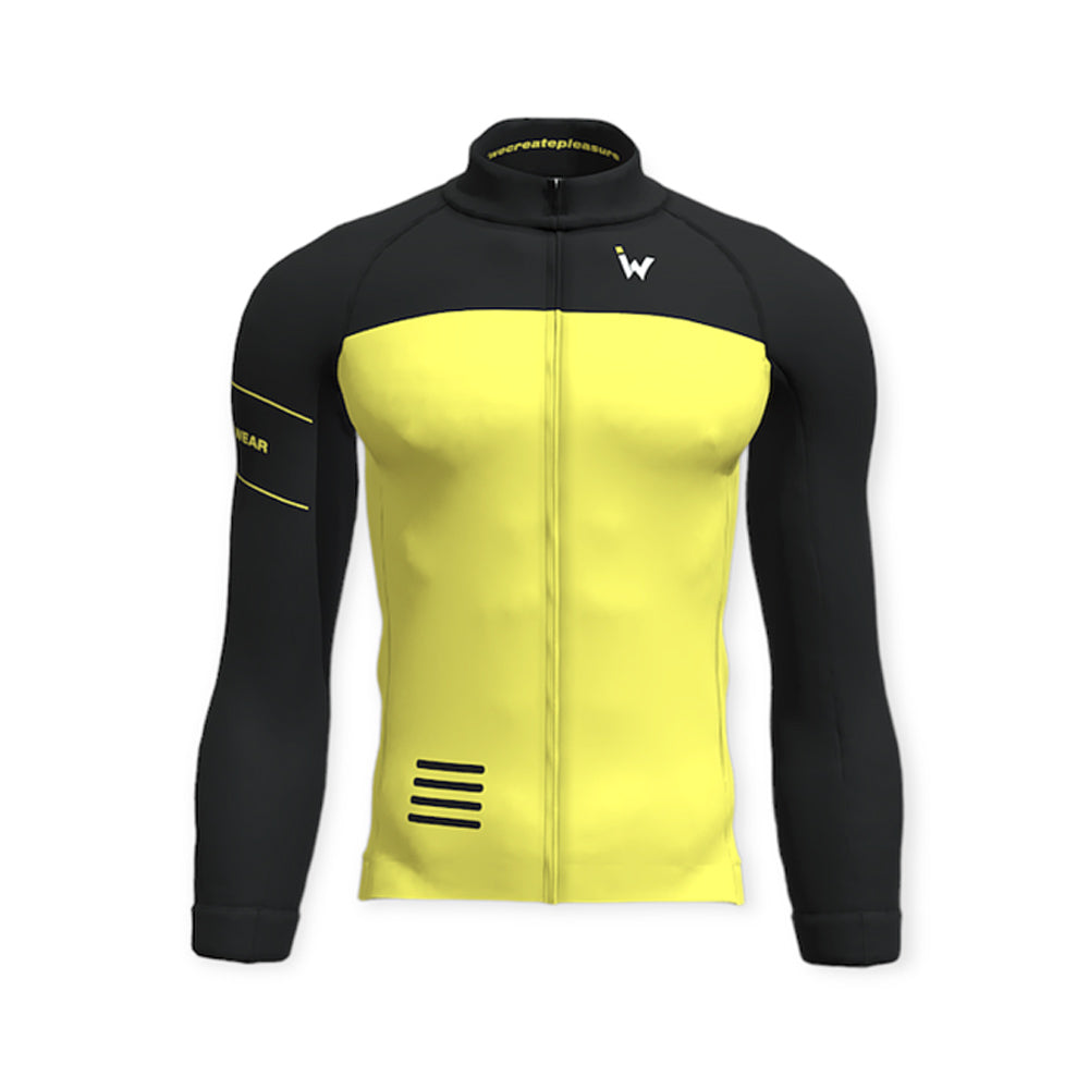 IW Cycling Wear Jersey Windproof black lime-0