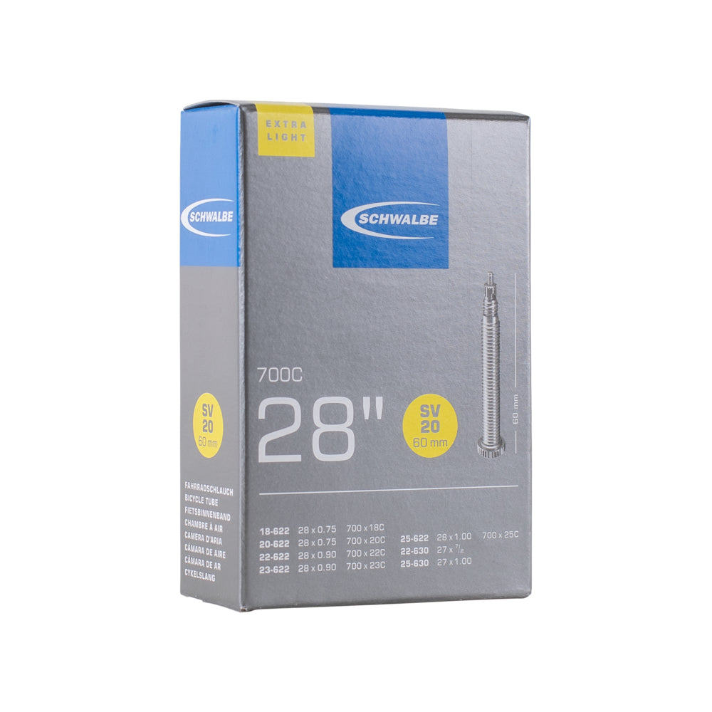 Schwalbe Fahrradschlauch Nr. 20 Extra Light (28"/700C) SV 60 mm-0