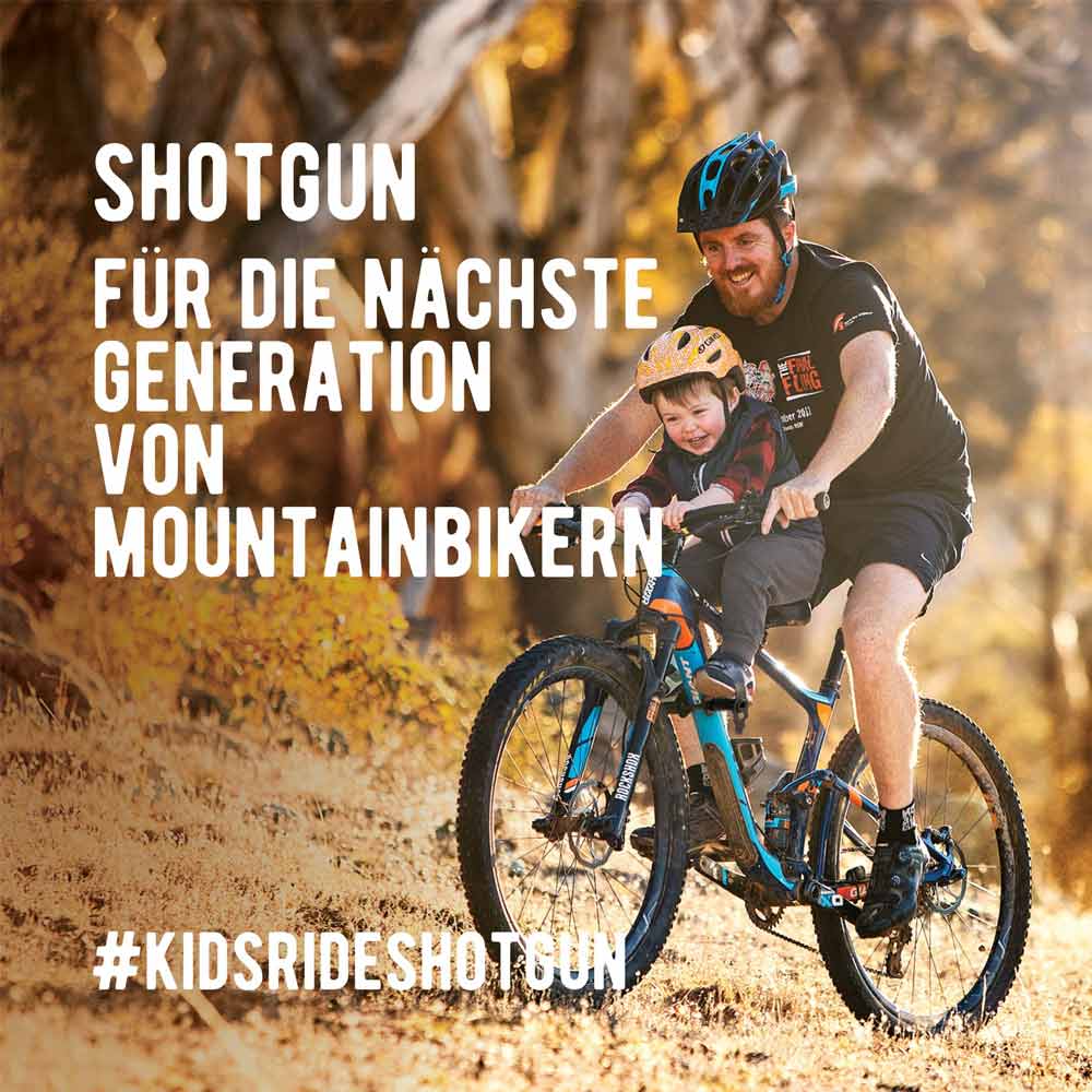 Shotgun MTB Front Kindersitz Kids Ride, black-2