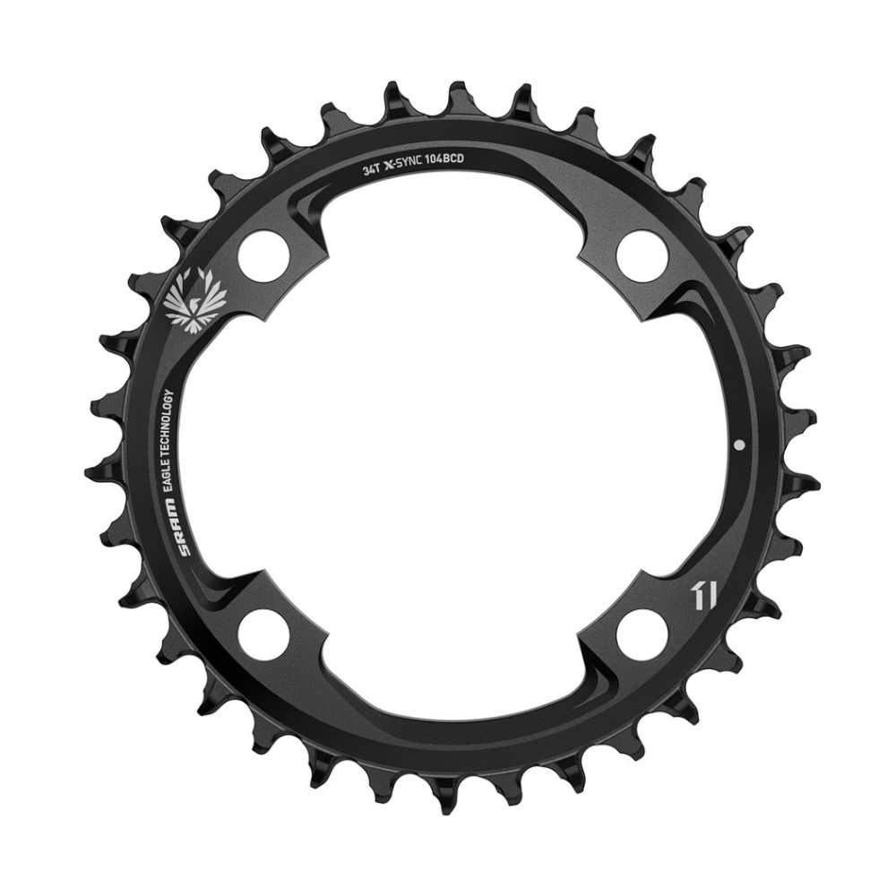 Sram Kettenblatt X-Sync Eagle 0 mm Offset 34T. schwarz-0