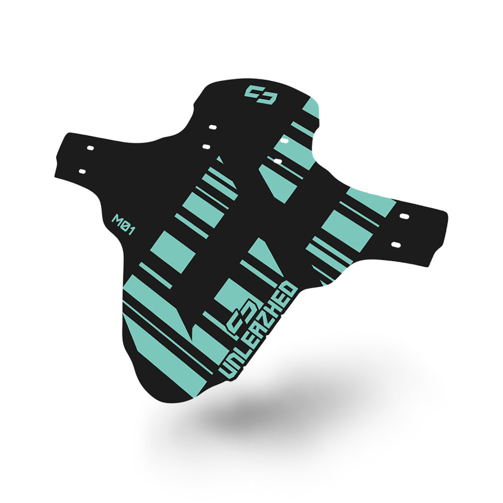 Unleazhed Mudguard Logo Skin turquoise-0
