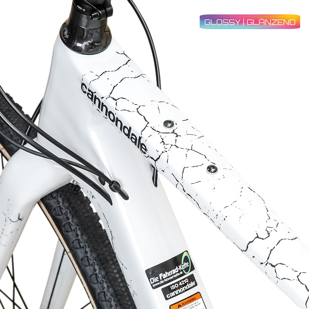Unleazhed Rahmenschutzfolie Gravelbike BPG01 Fragment black glossy-1