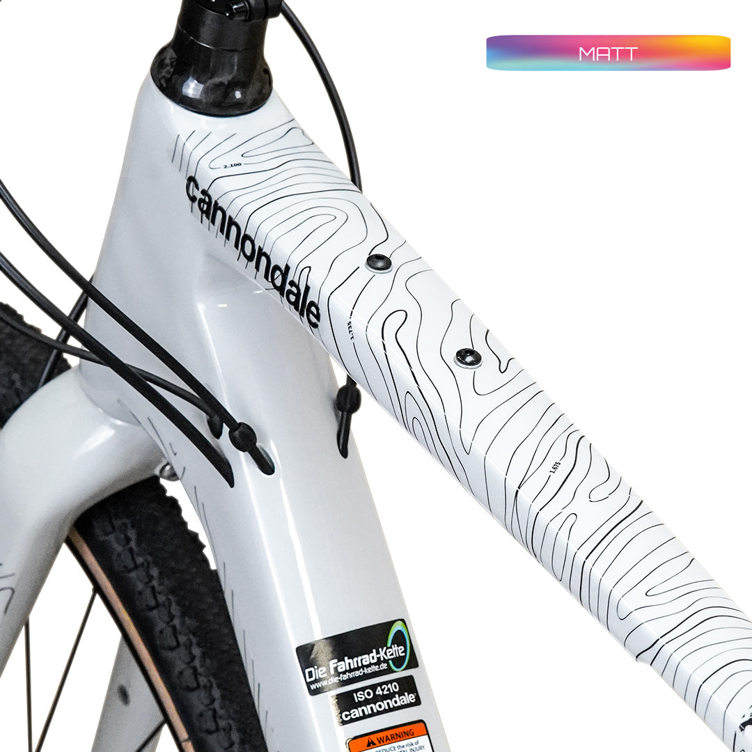 Unleazhed Rahmenschutzfolie Gravelbike BPG01 Topolines black matt-1