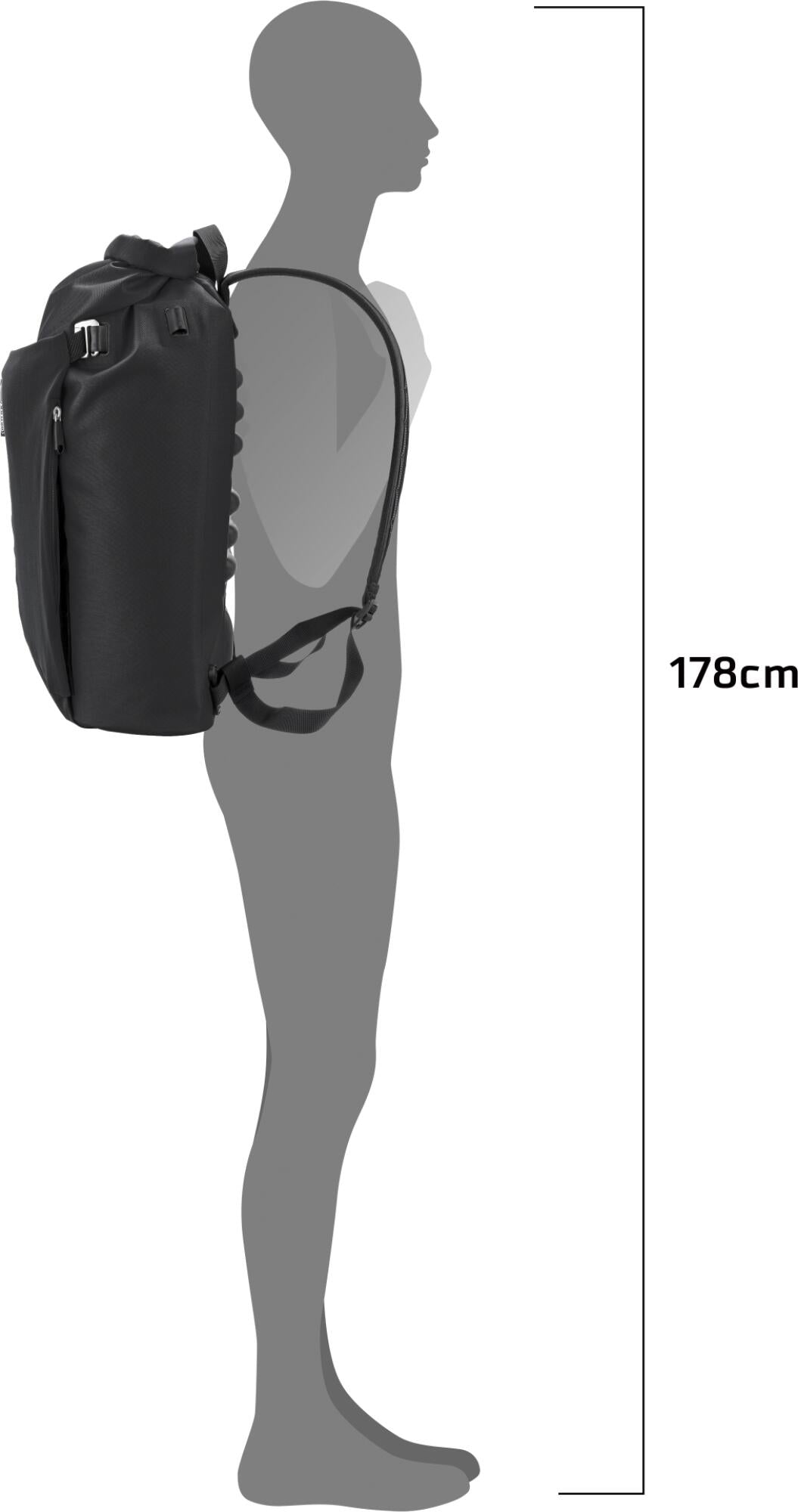 Ortlieb Rucksack/Packtasche Vario Lite QL2.1 22 L black-5