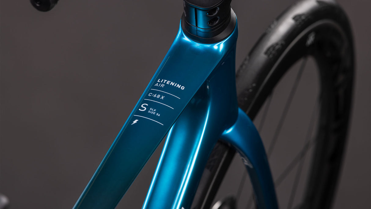 Cube Litening AIR C:68X SLX chromeblue´n´liquidblue 2026-1