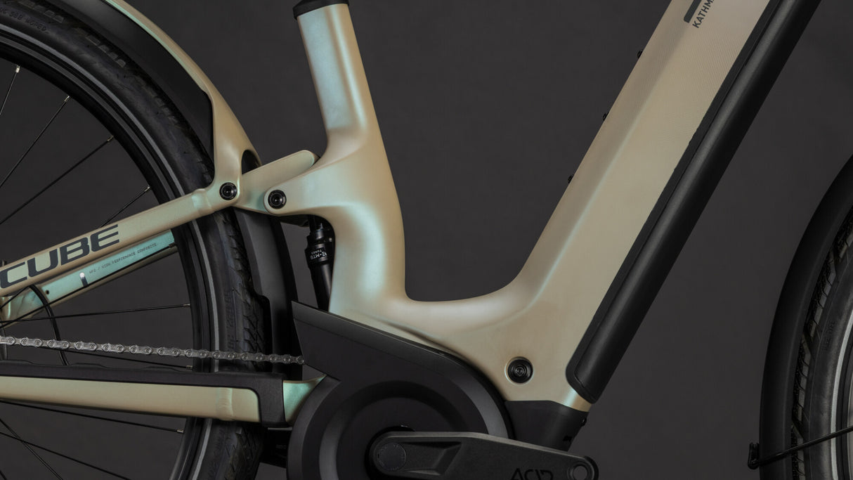 Cube Kathmandu Hybrid ONE11 HPC SLT 800 glintsand´n´oatgrey Easy Entry-3