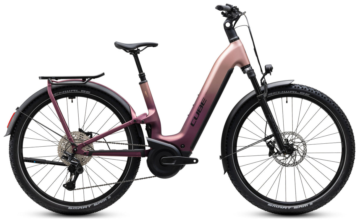 Cube Nuride Hybrid ONE11 HPC SLX 800 mauve´n´black Easy Entry-0