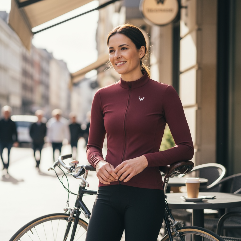 IW Cycling Wear Core Thermal Jersey 2.0 burgundy-2