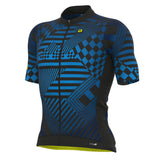Ale SS Jersey Checker PR-S blue-0