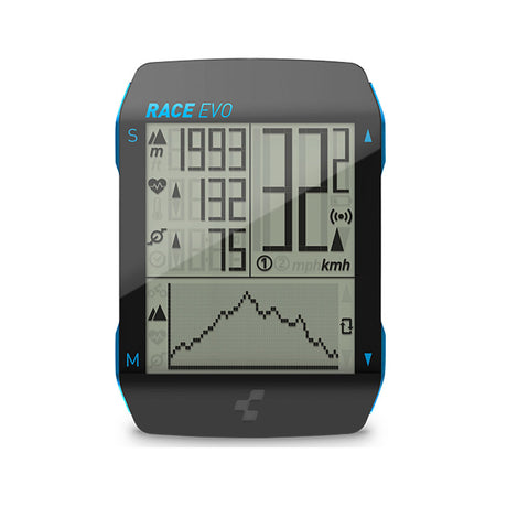 Cube Fahrradcomputer RACE EVO black´n´blue metallic-0