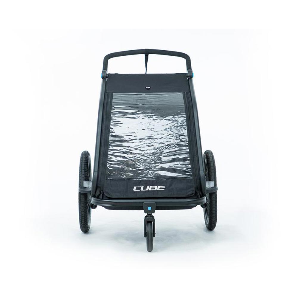 Cube Kinder Fahrradanhänger Double CMPT black-1