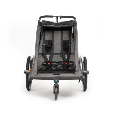 Cube Kinder Fahrradanhänger Double PURE black´n´grey-2