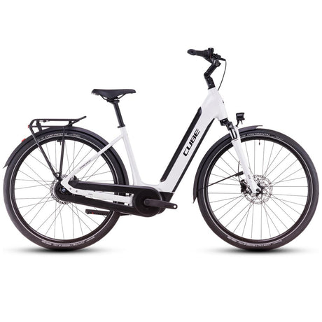 Cube Supreme Hybrid Comfort ONE 500 metallicwhite´n´black 2025 Easy Entry-0