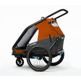 Cube Kinder Fahrradanhänger Double CMPT X Actionteam grey´n´orange-1