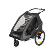 Cube Kinder Fahrradanhänger Double PURE black´n´grey-0