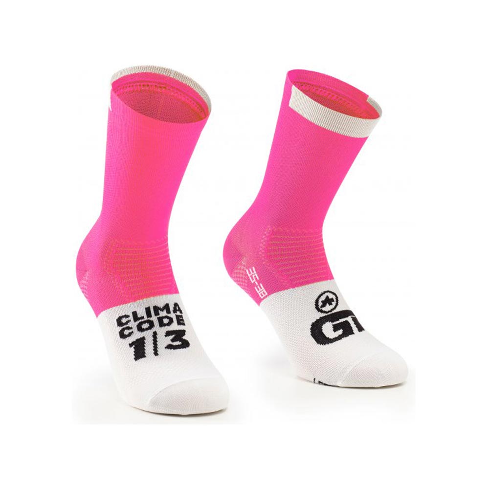 Assos GT Socks C2 Fluo Pink-0