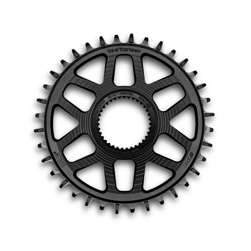 e*thirteen Helix Race e*spec Direct Mount Avinox-Kettenblatt 8mm Offset 11/12-fach 36T. black-0