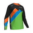 Fitstore24 MTB Jersey Long Sleeve black/green/orange-0
