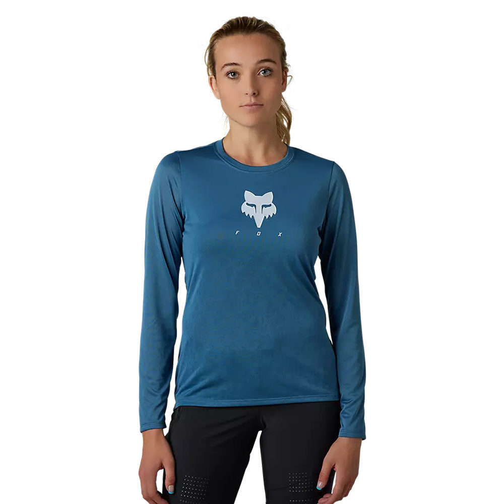 Fox Womens Ranger Tru Dri LS Jersey dark slate-1