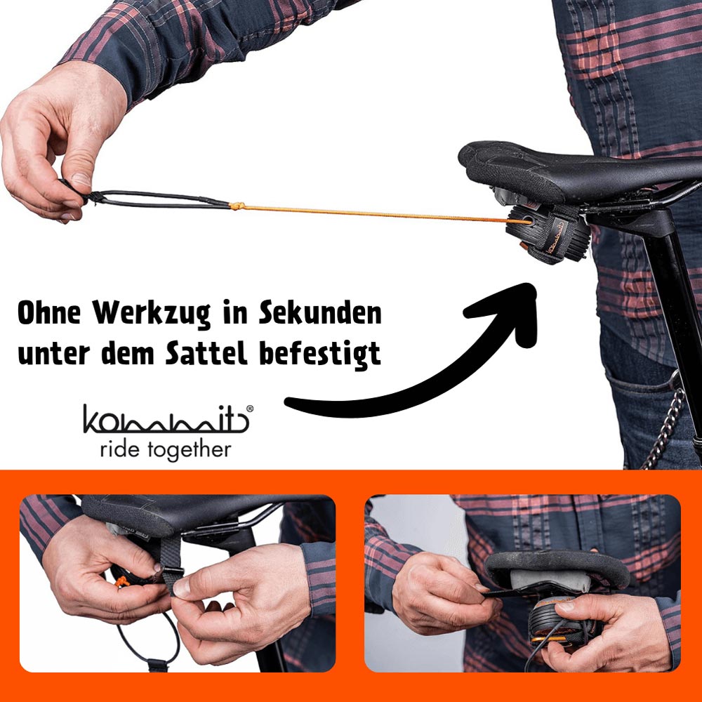 Kommit Fahrrad-Zugsystem schwarz-2