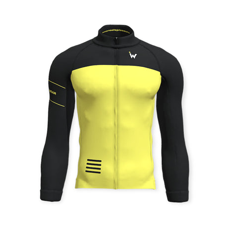 IW Cycling Wear Jersey Windproof  black lime-0