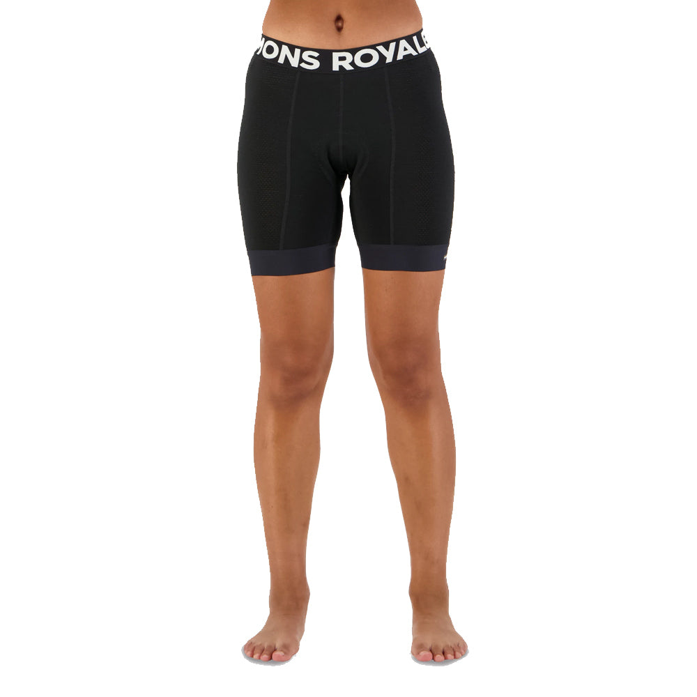 Mons Royale Womens Epic Merino Shift Bike Shorts Liner Black-1