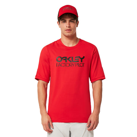 Oakley Factory Pilot MTB SS Jersey II red line-2