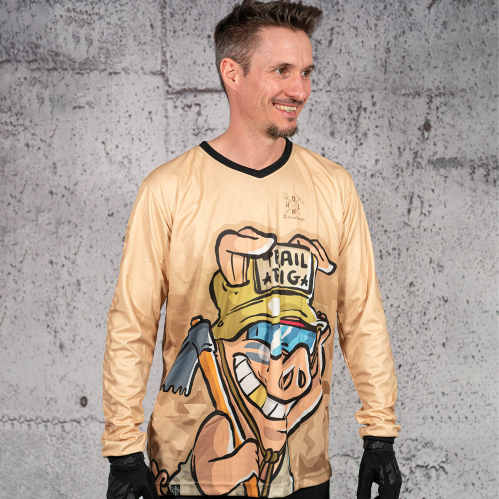 Riesel Design Langarmtrikot "banger" trail pig-0