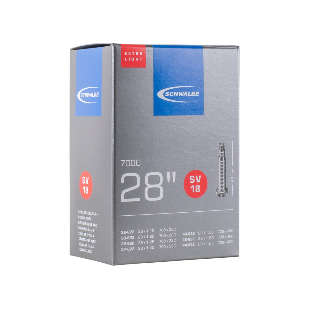 Schwalbe Fahrradschlauch Nr. 18 Extra Light (28"/700C) SV 40 mm-1