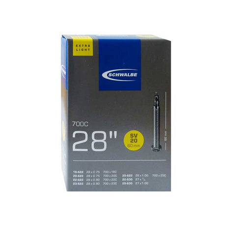 Schwalbe Fahrradschlauch Nr. 20 Extra Light (28"/700C) SV 60 mm-0