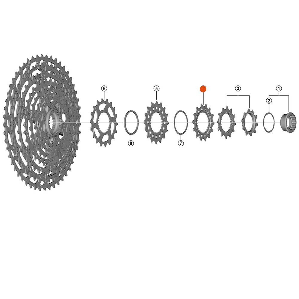 Shimano Ritzel für CS-M8100 14T.-0