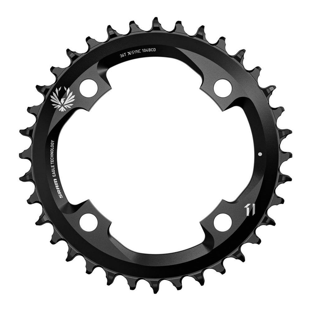 Sram Kettenblatt X-Sync Eagle 0 mm Offset 36T. schwarz-0