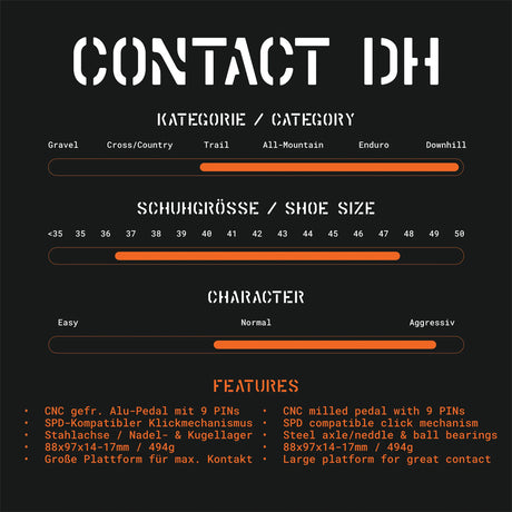 Tatze Contact Downhill - Schwarz-2