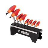 Unior Inbusschlüssel mit T-Griff Set inkl. Werkbankhalter 2-10 mm 8-teilig-0