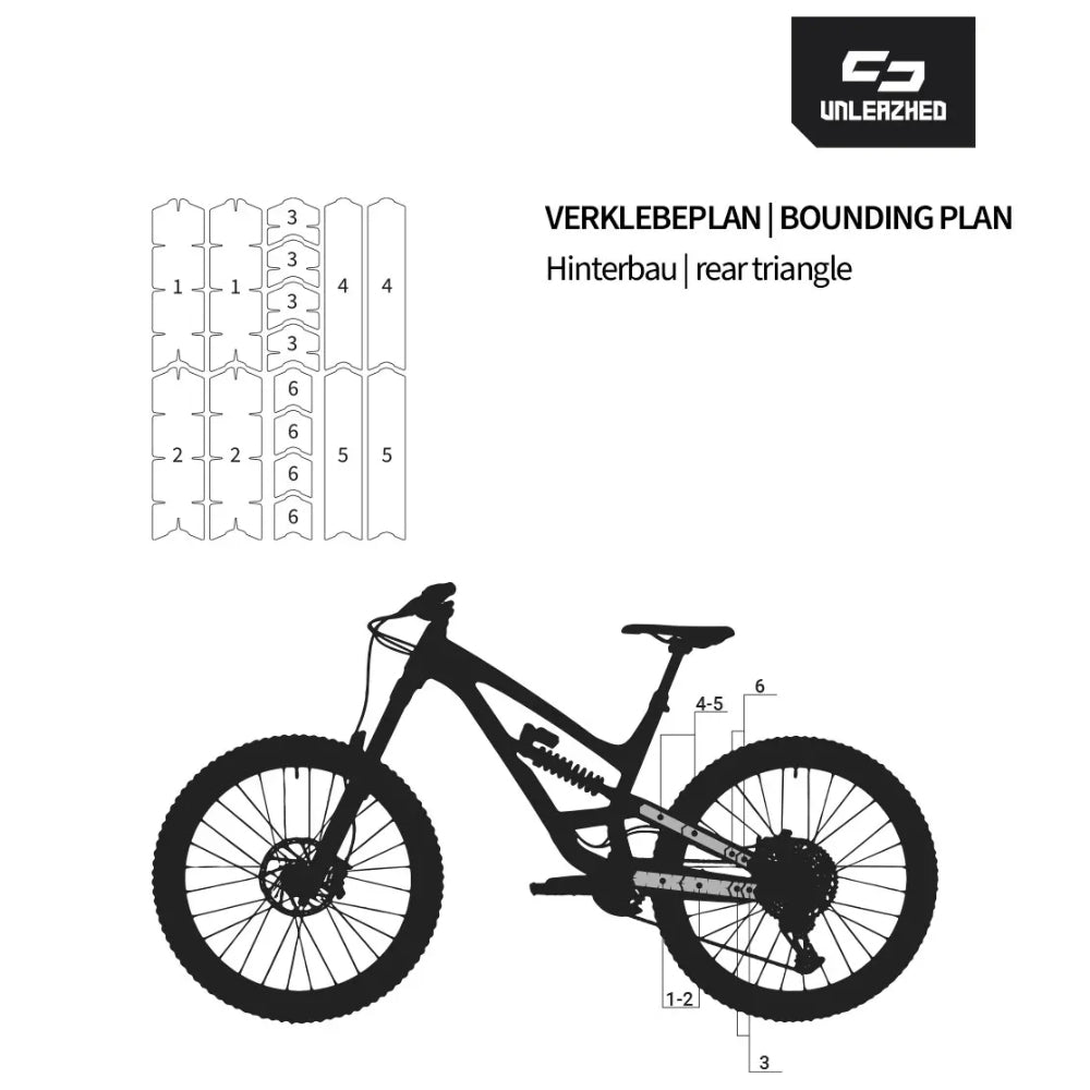 Unleazhed Rahmenschutzfolie S glossy Hinterbau clear-2