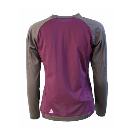 Zimtstern PureFlowz Shirt LS Wmns Windsor Wine / Military Olive-1