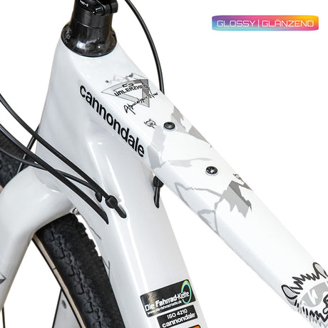 Unleazhed Rahmenschutzfolie Gravelbike BPG01 Alpocalypse black glossy-1