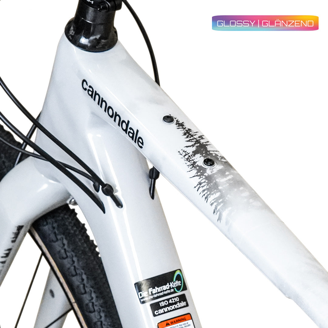 Unleazhed Rahmenschutzfolie Gravelbike BPG01 Forest black glossy-1