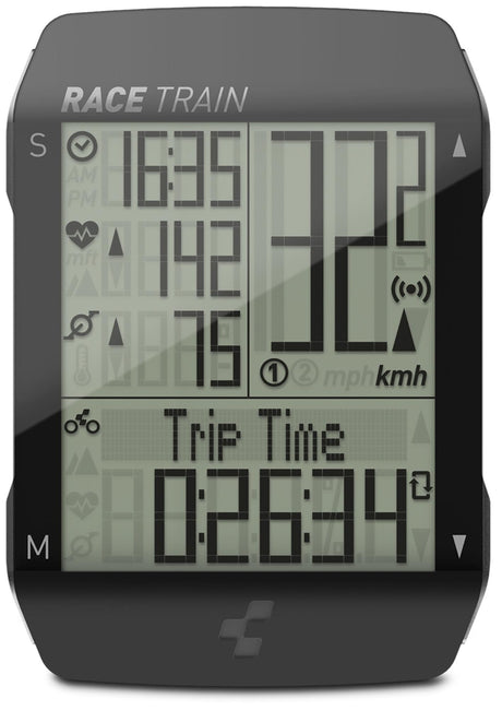 Cube Fahrradcomputer RACE TRAIN black´n´anthracite metallic-0
