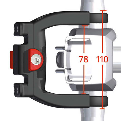 KLICKfix Lenkeradapter E mit Schloss-1