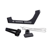 Shimano Scheibenbremsadapter v. PM-Sattel auf Flat Mount Gabebl/-Rahmen-0