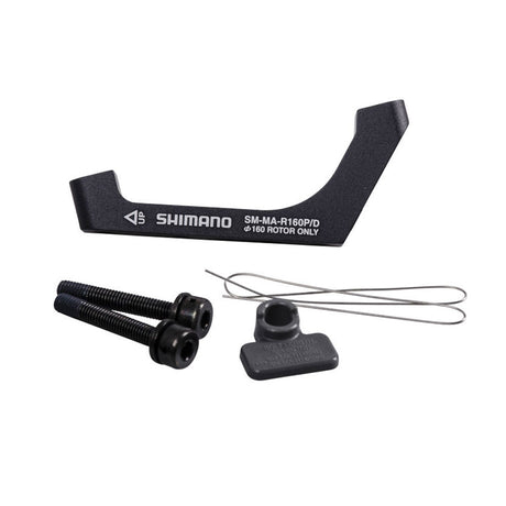 Shimano Scheibenbremsadapter v. PM-Sattel auf Flat Mount Gabebl/-Rahmen-0