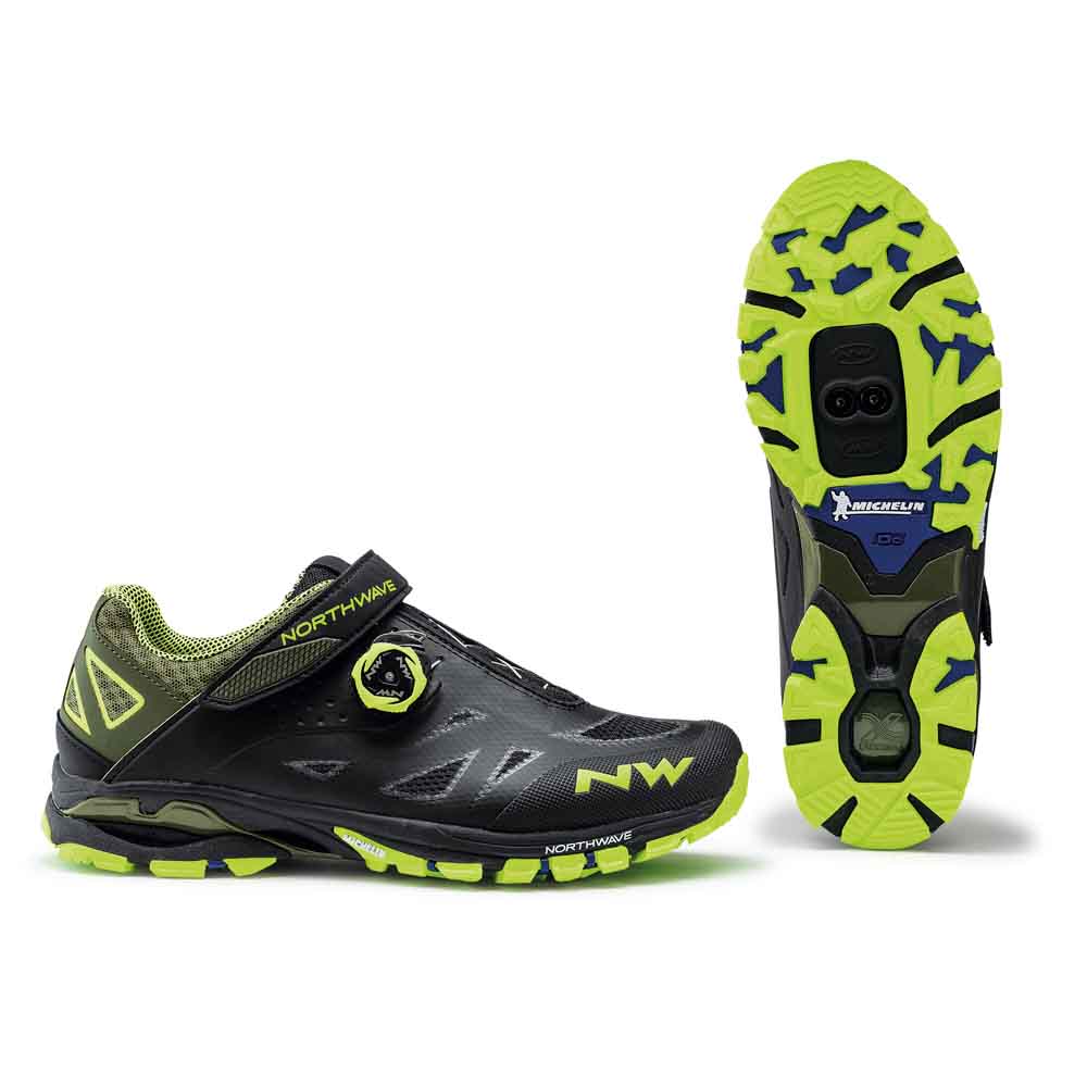 Northwave Spider Plus 2 Black/yellow fluo-0