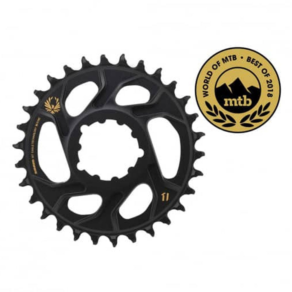 Sram Kettenblatt X-Sync Eagle 6 mm Offset 30T. schwarz-gold-0