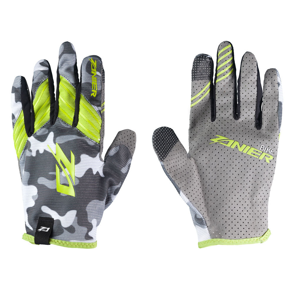 Zanier Gloves SHREDDER unisex camo lime-0